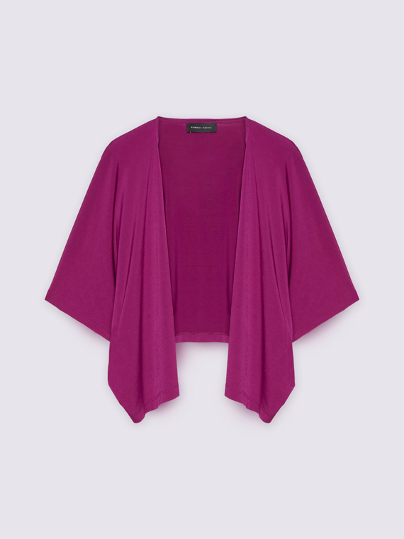 Jersey shrug with kimono sleeves