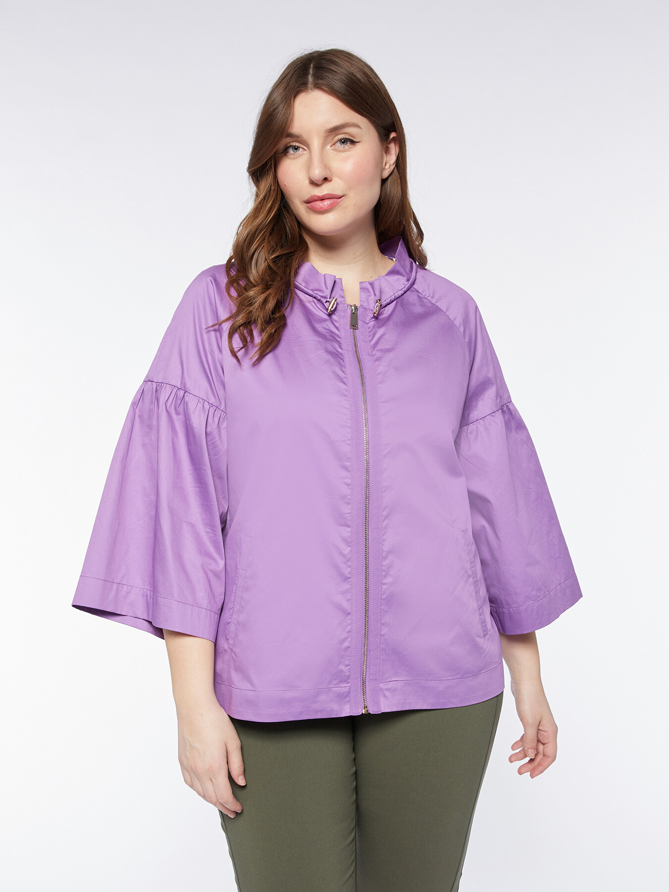 Short jacket with bell sleeves image number 0