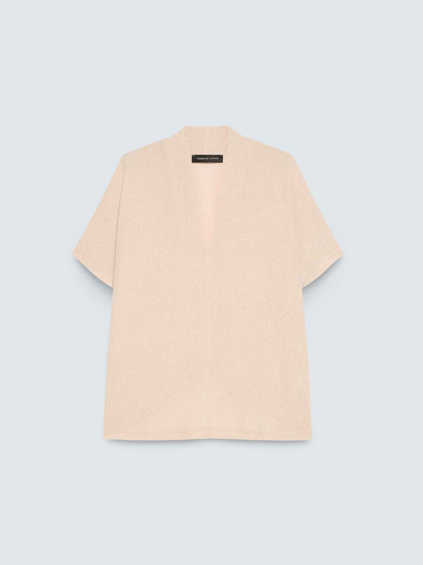 T-shirt en jersey lurex avec manches kimono image number 4