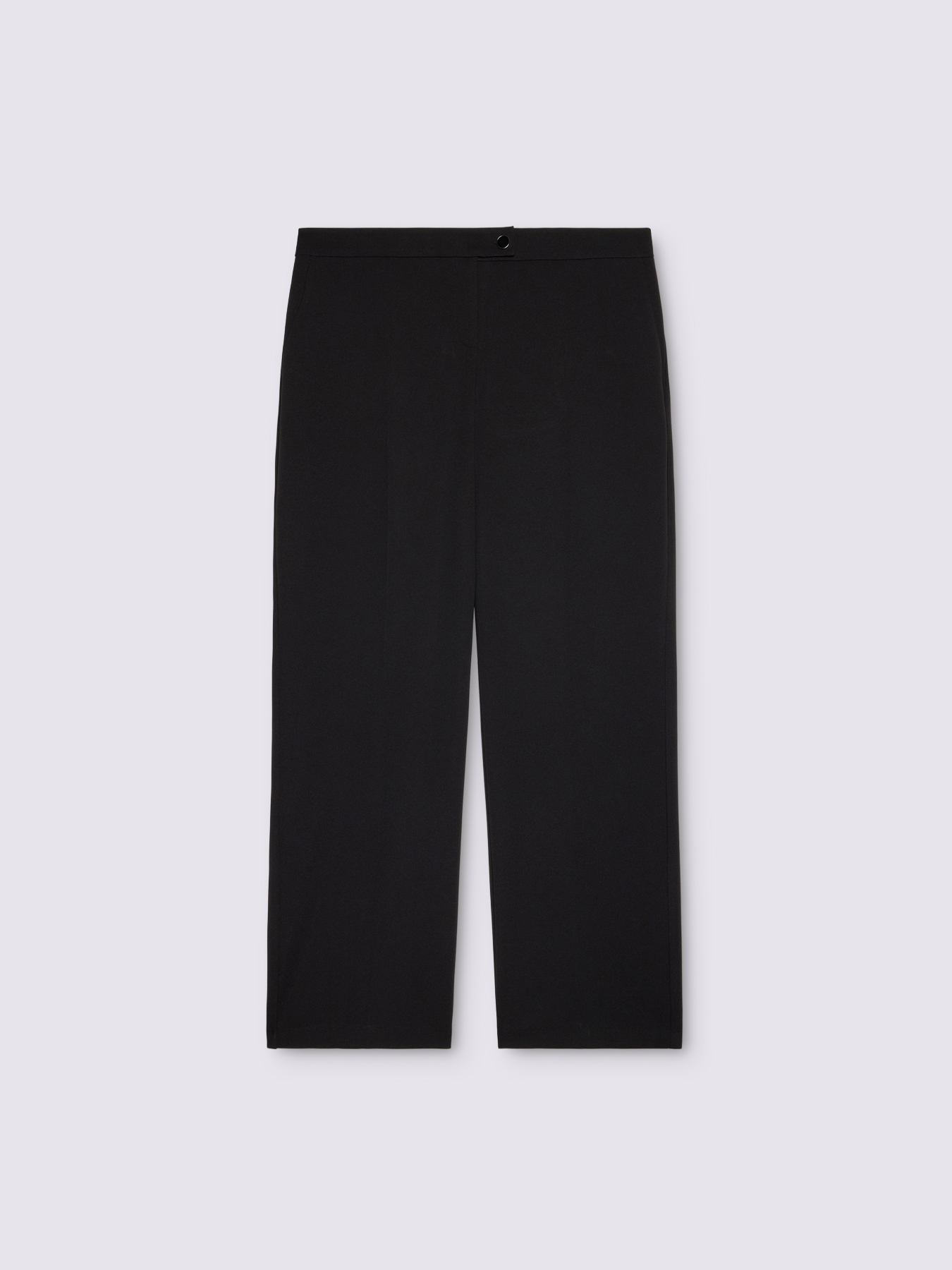 Wide leg pants in stretch fabric image number 4