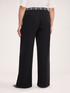 Wilde Leg Hose mit Karoband image number 1