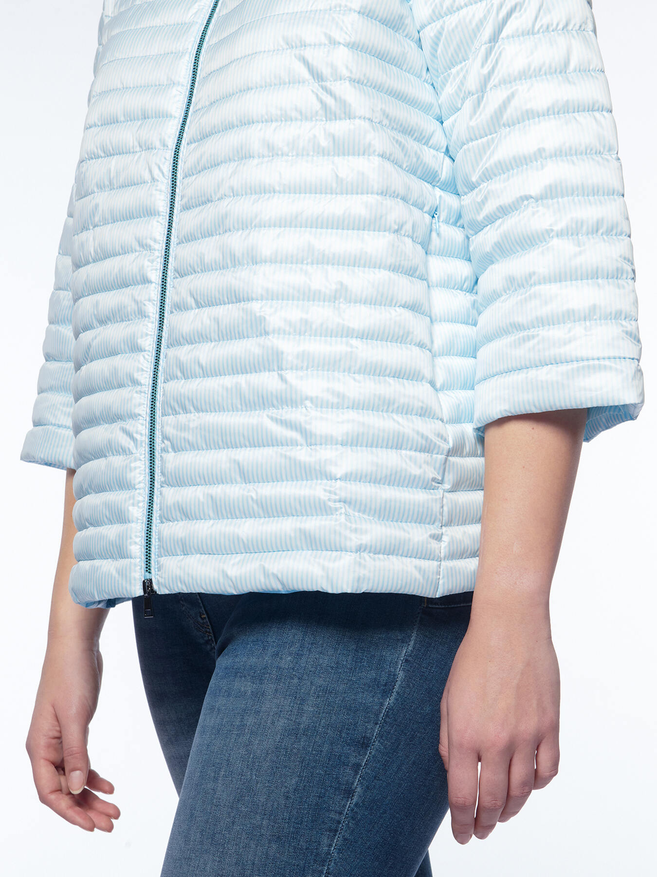 Piumino light weight a righe image number 3