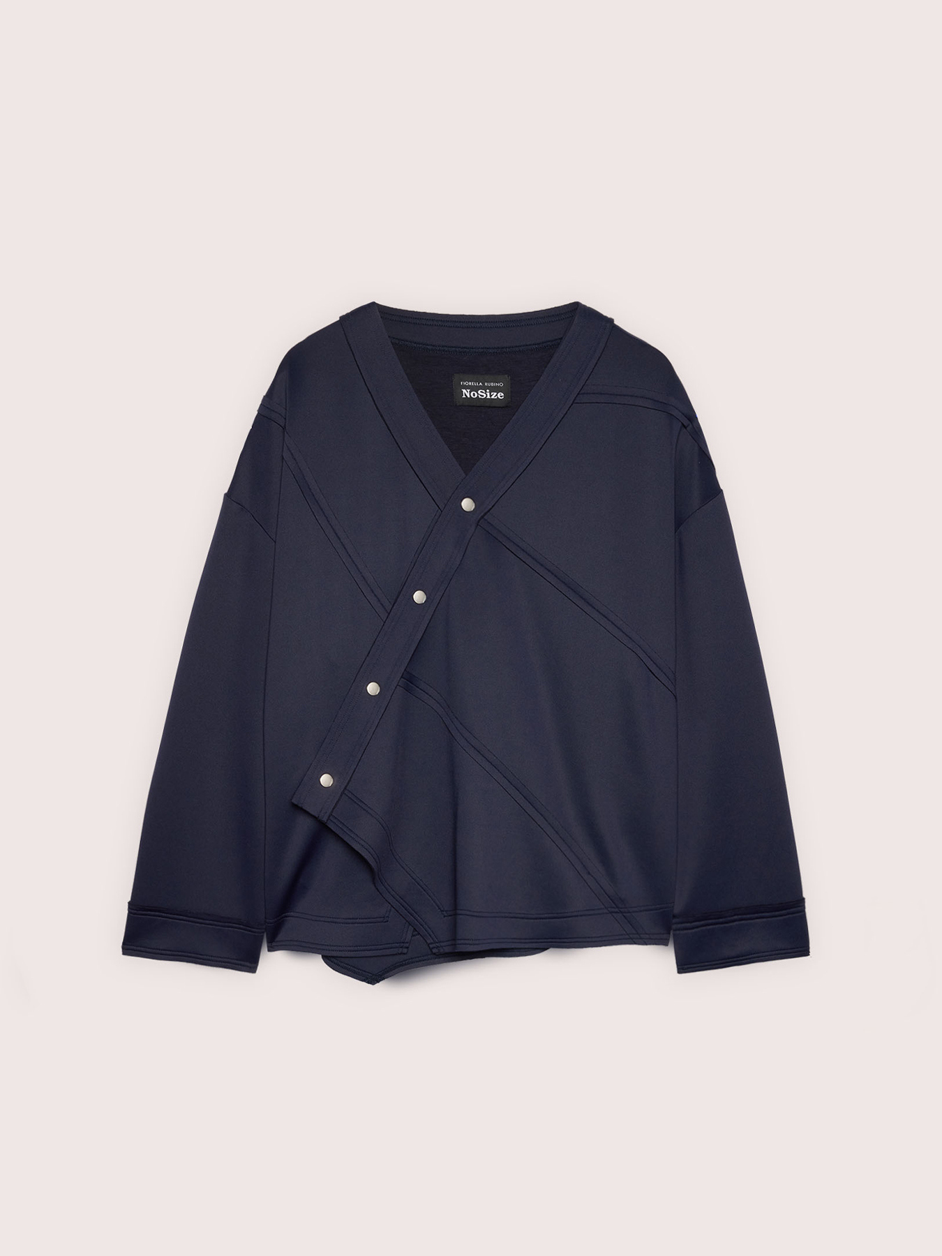 Sweatshirt with asymmetric closure image number 4