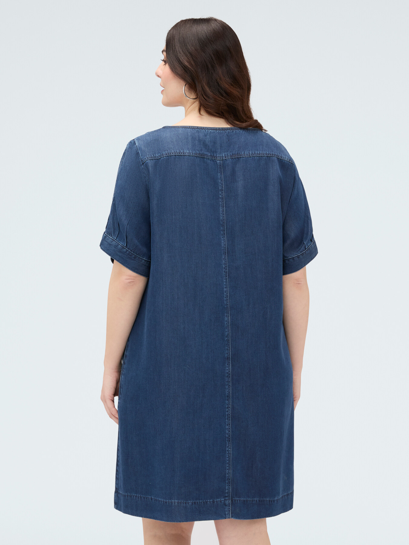 Vestito corto in denim Tencel&trade; image number 1