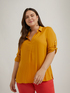 Solid colour viscose blouse image number 0