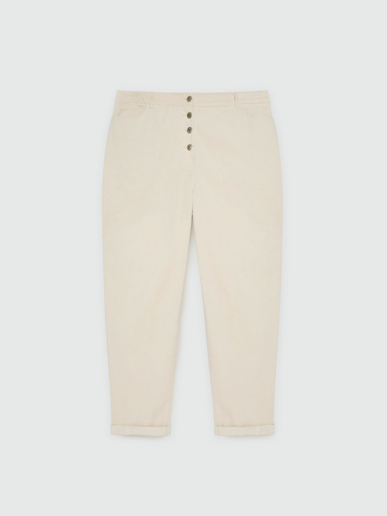 Pantalones barrel de terciopelo milrayas image number 4