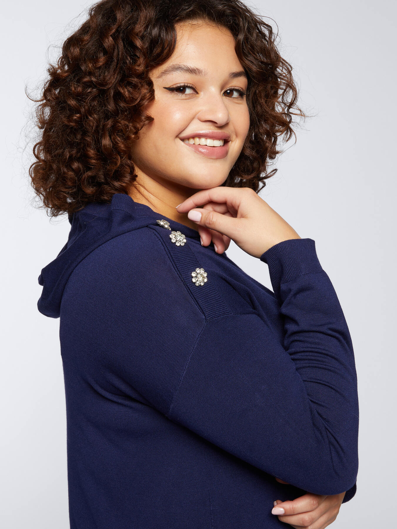 Strickkleid mit Kapuze image number 3