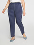 Striped straight trousers image number 3