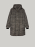 Mantel aus Glencheck mit Kapuze image number 3