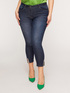“Giada” skinny jeans with crystals at the hem image number 2