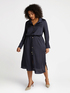 Chemisier dress with belt at the waist image number 4