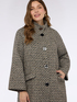 Cappotto in jacquard con collo alto image number 3