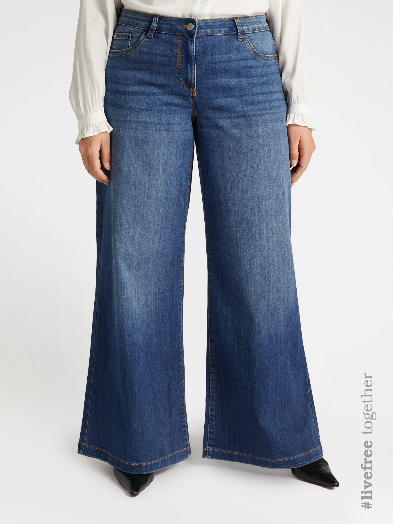 Jeans mit weitem Bein image number 2