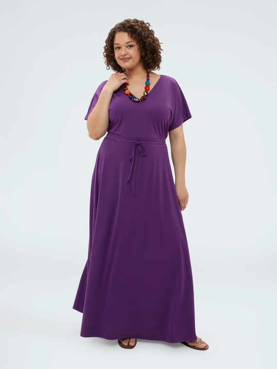 Pretty jersey dress with drawstring waist