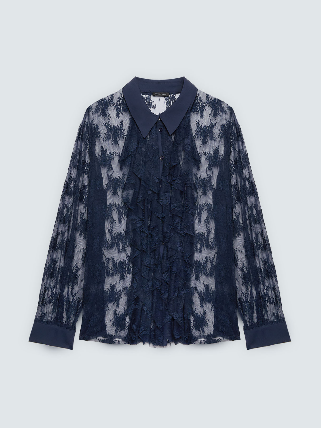 Lace shirt with ruffles image number 4