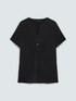 T-shirt in misto lyocell con bottoncini image number 4