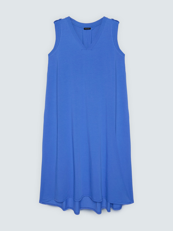 Long V-neck dress