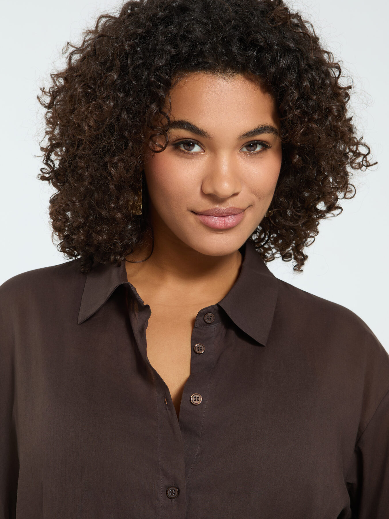 Long cotton shirt image number 2