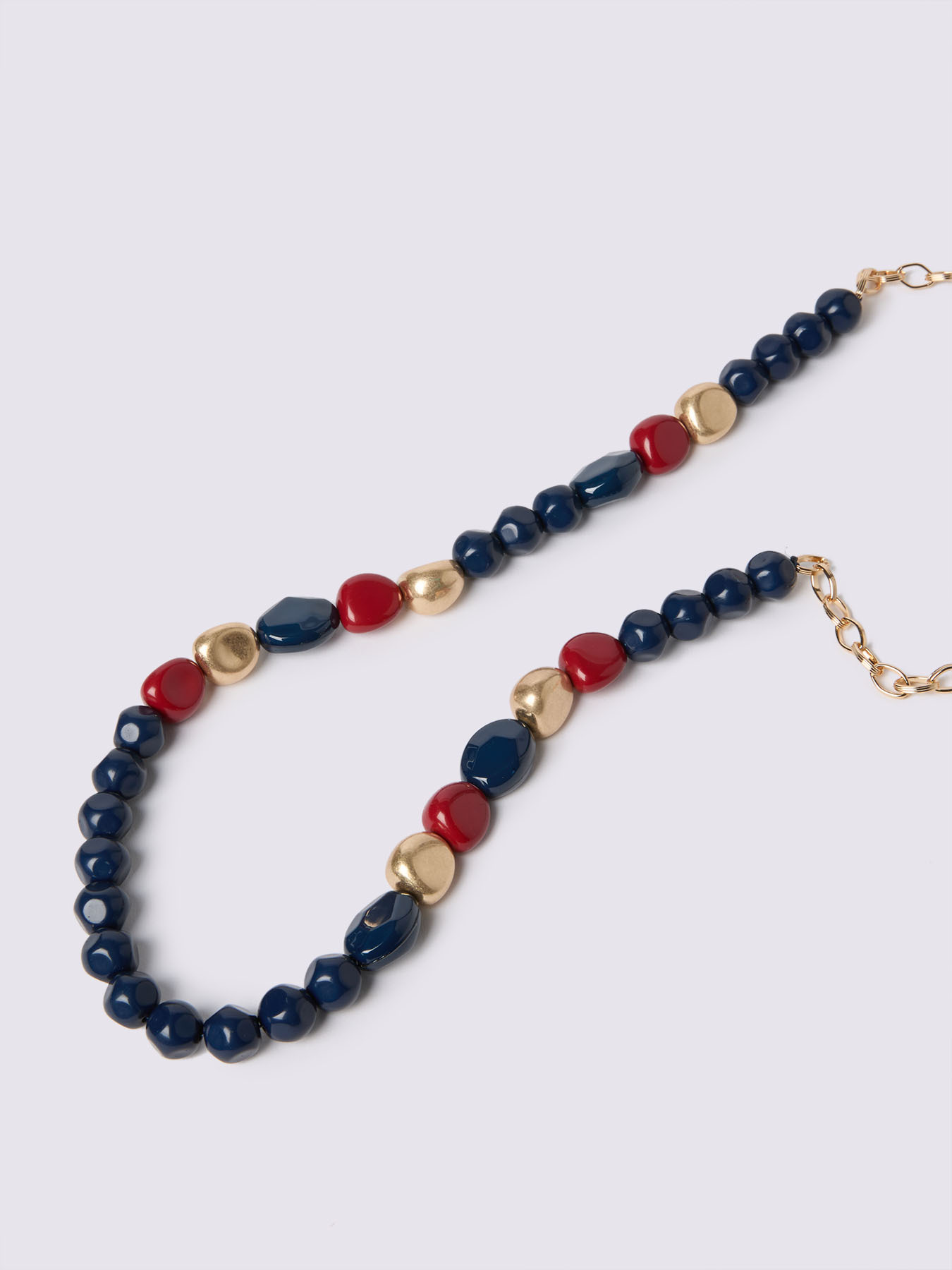 Collana con perle multicolore e applicazioni image number 2