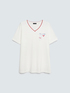 Cotton t-shirt with print and lettering image number 4