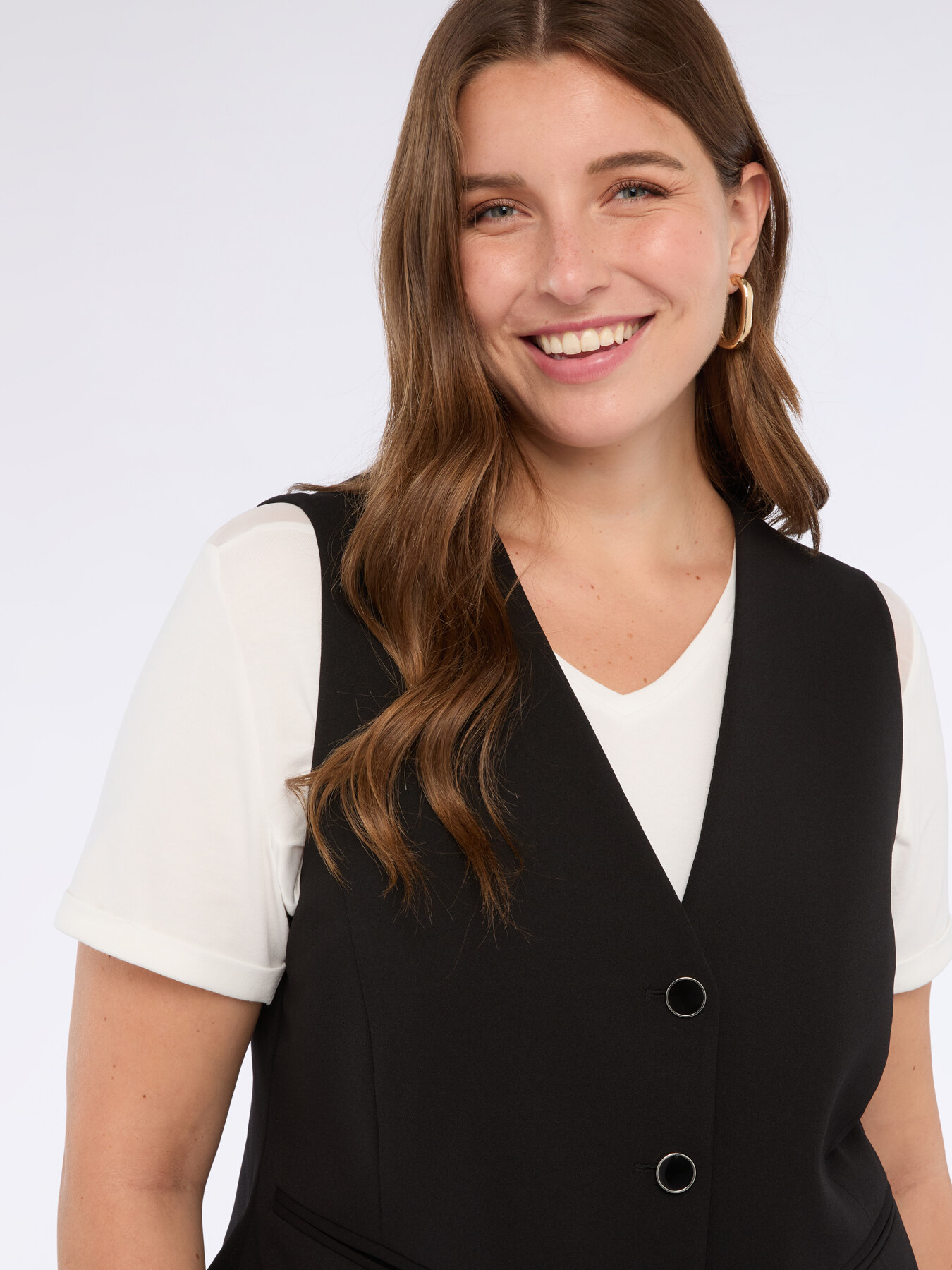 Gilet in tessuto stretch image number 2