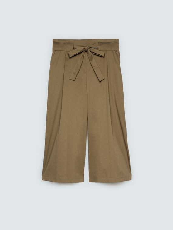 Culottes in cotton poplin