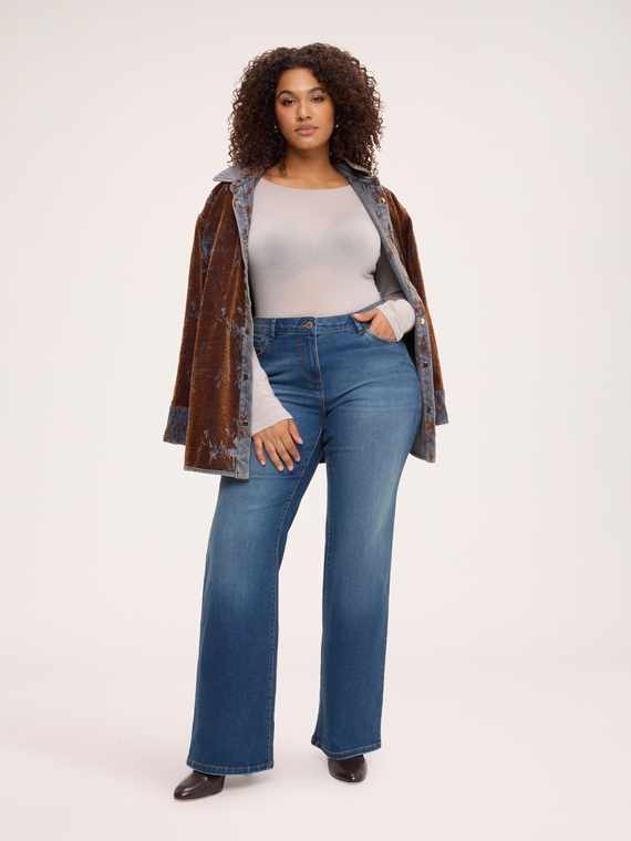 Jeans Bootcut lavaggio washed