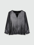 Blusa effetto spalmato in viscosa LENZING&trade; ECOVERO&trade; image number 4