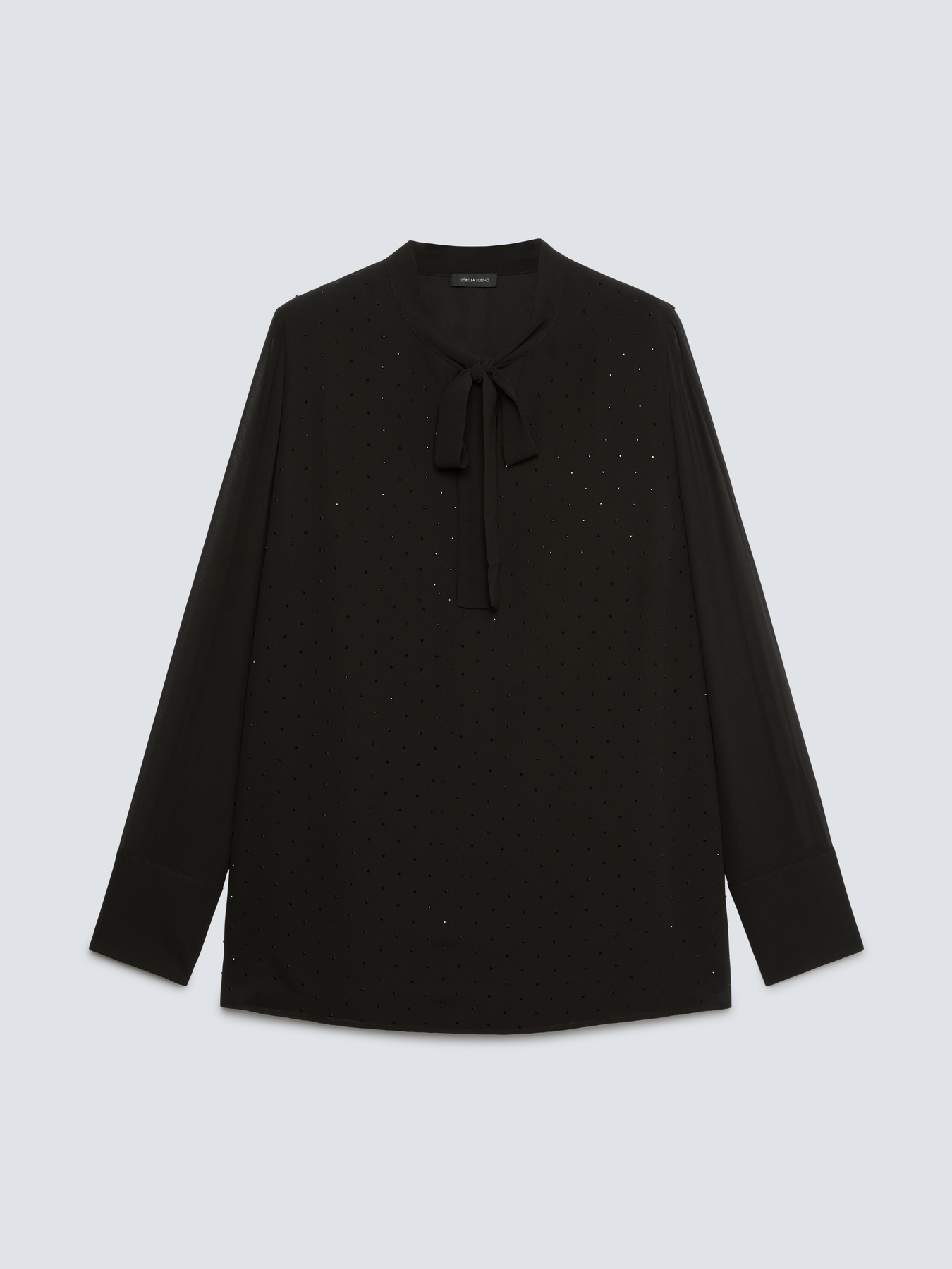 Blusa con fusciacca e strass image number 4