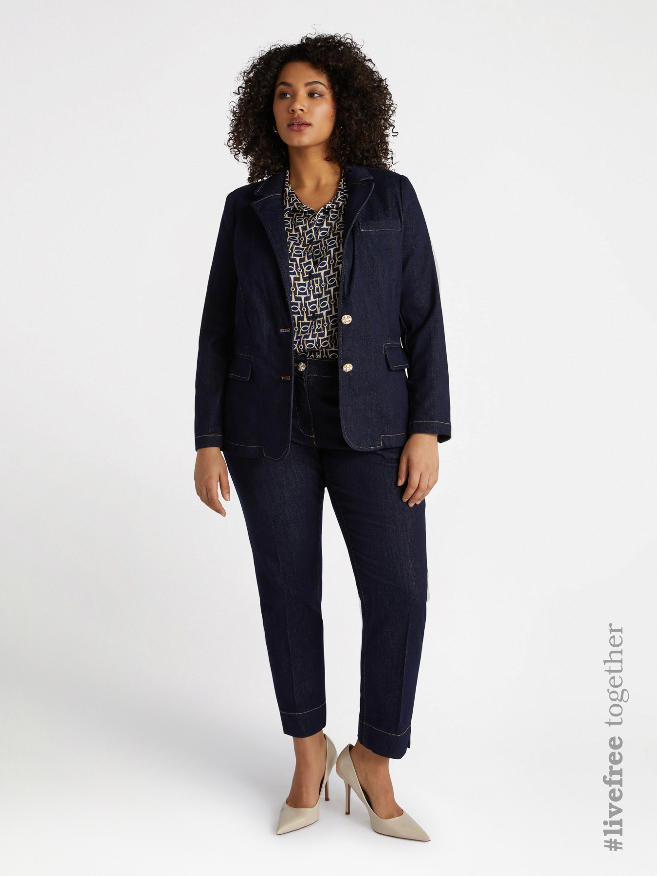 Blazer in denim image number 0