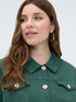 Denim jacket with decorative buttons image number 3
