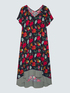 Langes Viskosekleid mit Blumendruck image number 4