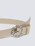 Belt with rhinestone buckle image number 1