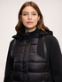 Bi-material down jacket with hood image number 3