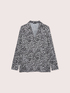 Shirt with animal print in viscose image number 4