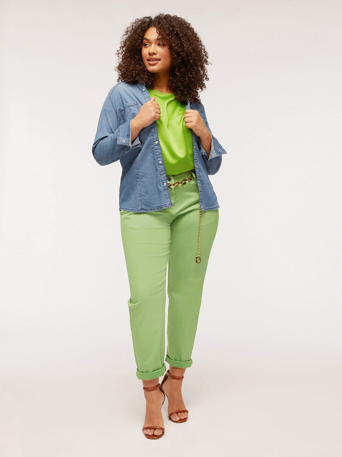 Camisa de tejido vaquero image number 2