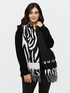 Zebra print scarf image number 0