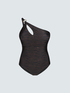Costume intero monospalla con cut-out image number 5