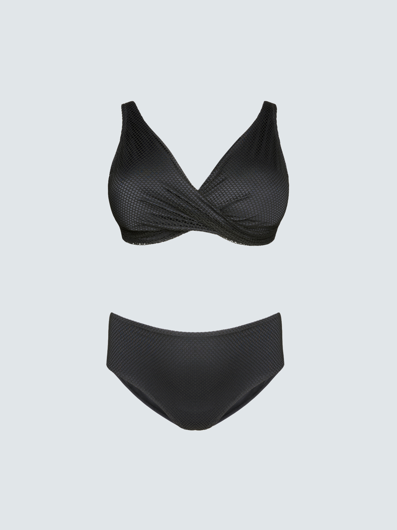 Bikini en r&eacute;sille avec d&eacute;collet&eacute; crois&eacute; image number 4