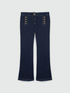 Button-front flared jeans image number 4
