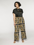 Viscose trousers with bandanna print image number 2