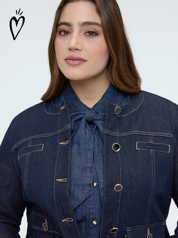 Bon ton denim jacket