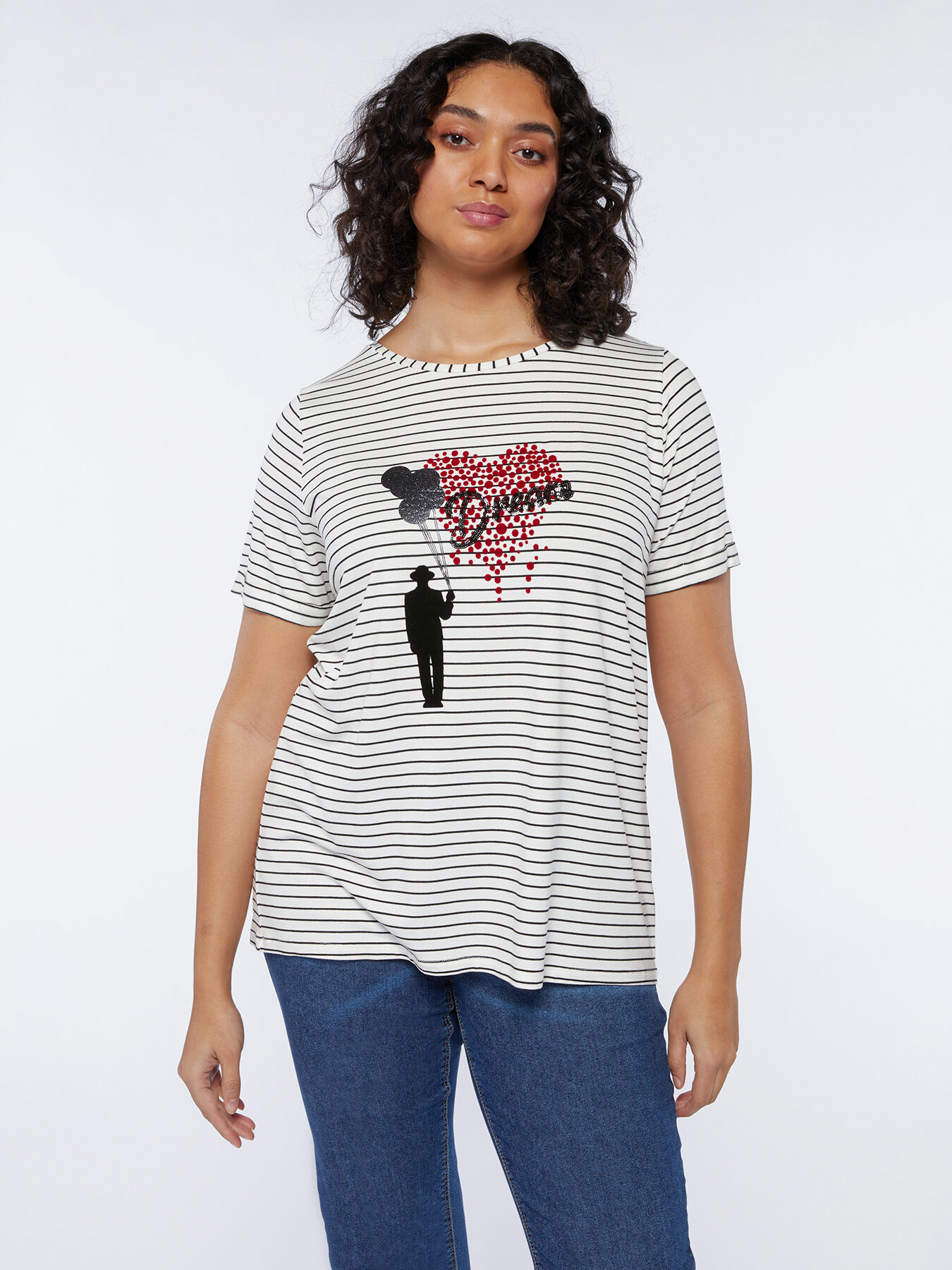 Camiseta de la habitación con impresión y bordado image number 0