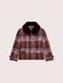 Double-breasted jacket in checked wool blend image number 4