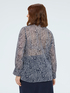 Crepe shirt with floral print image number 1