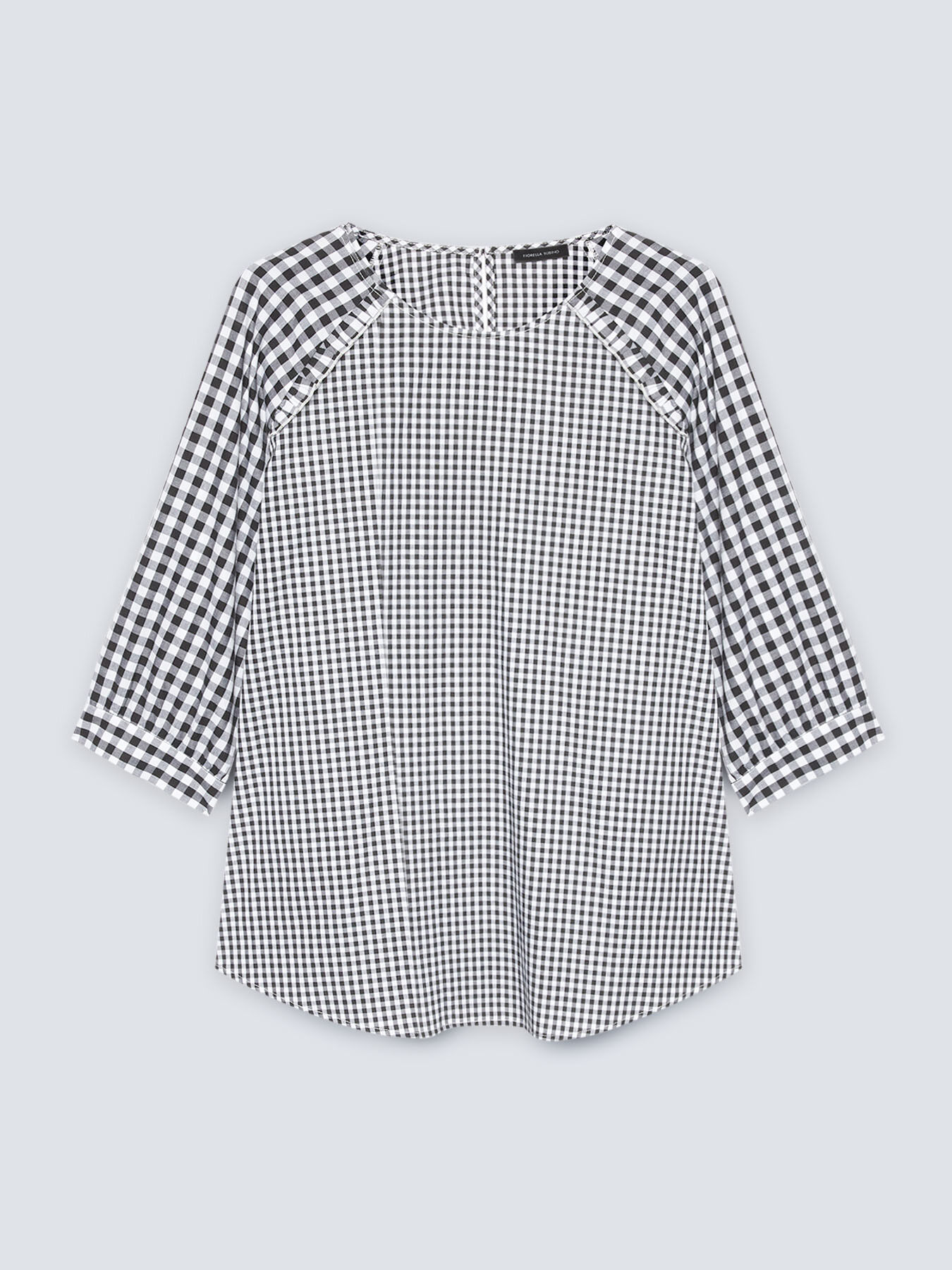 Blusa in cotone a quadretti Vichy image number 4