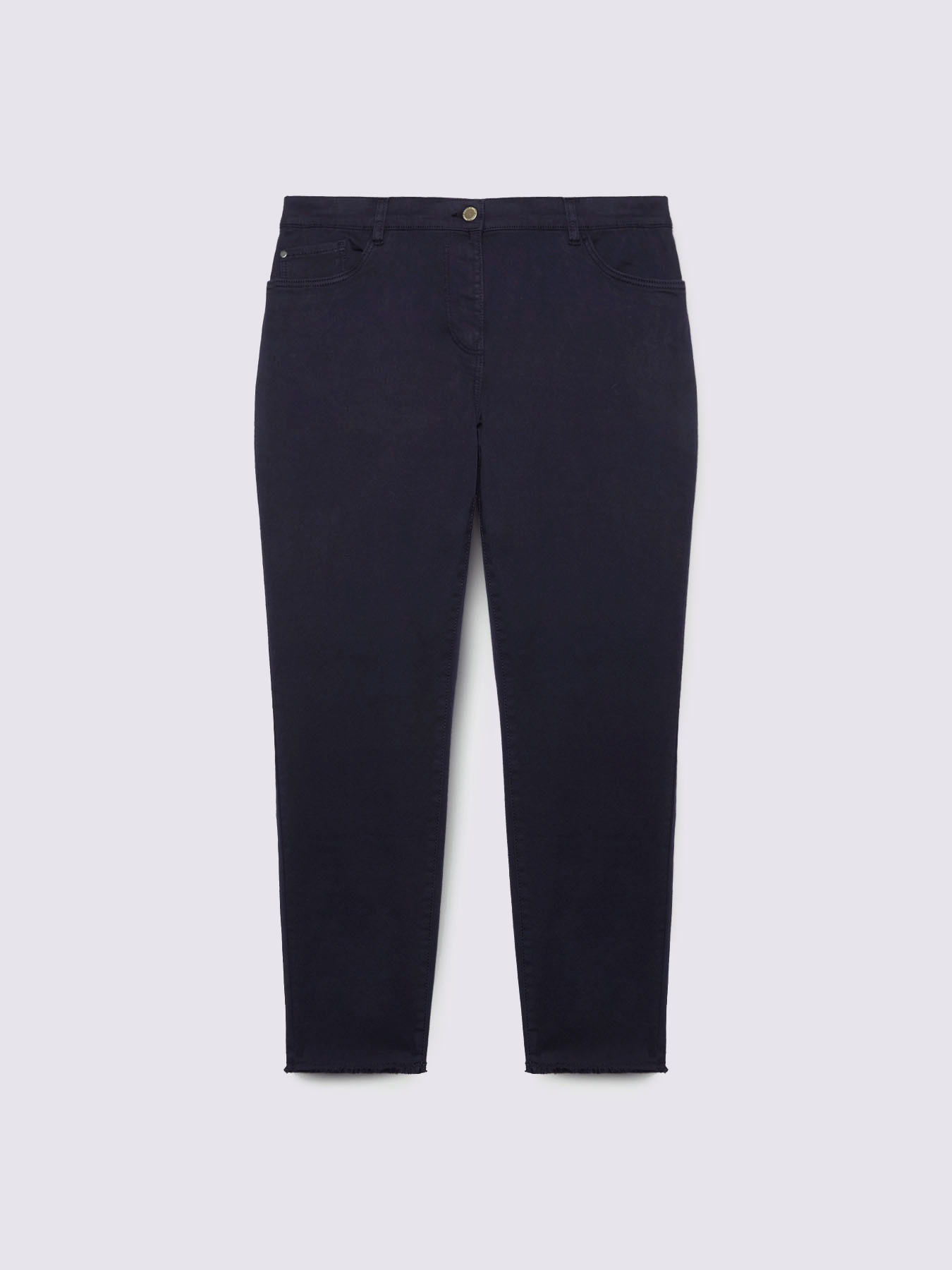 Skinny pants in cotton blend image number 3