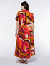 Long printed frock image number 1