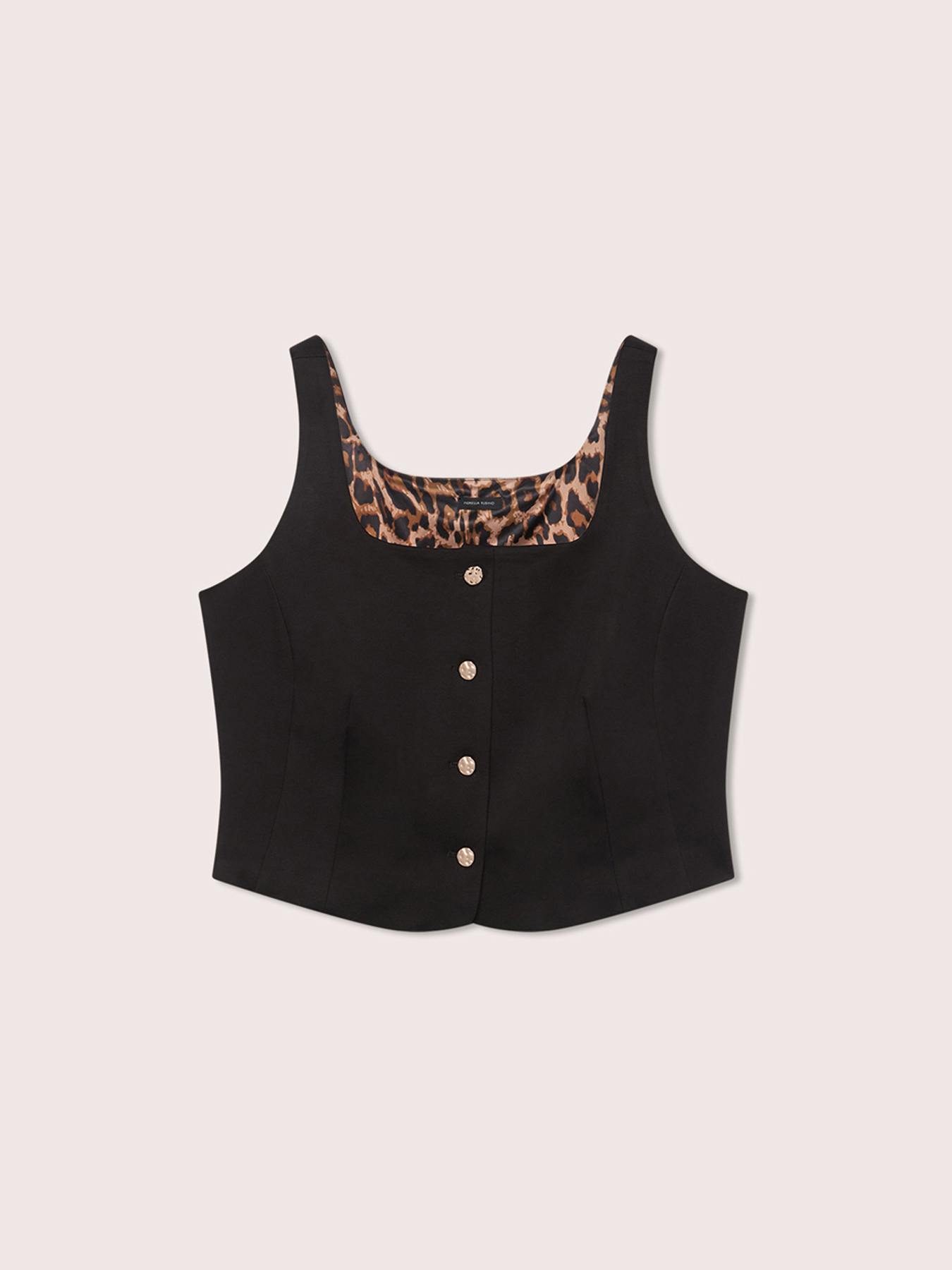 Square neckline corset top in Milano stitch image number 5