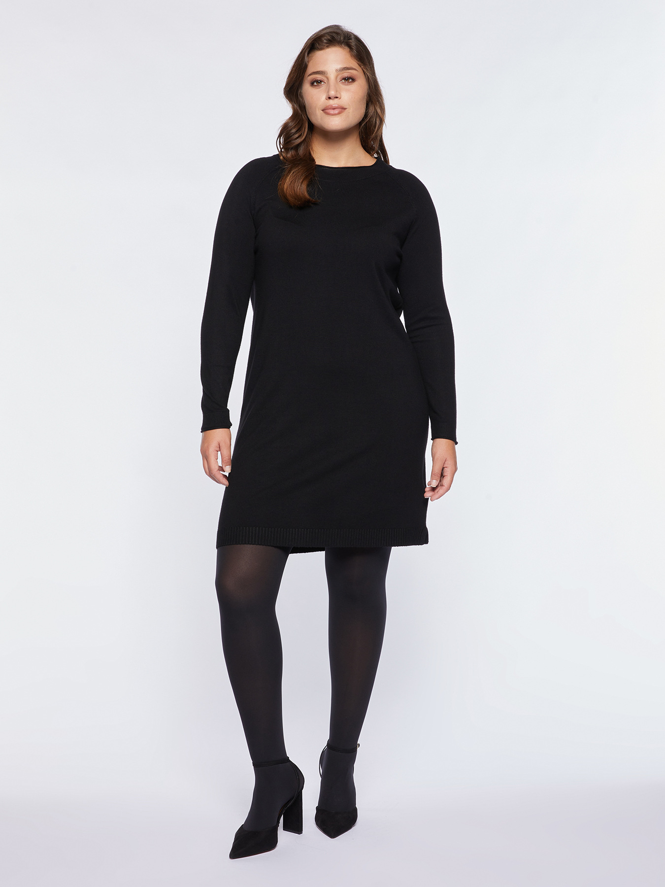 Long soft viscose sweater image number 0